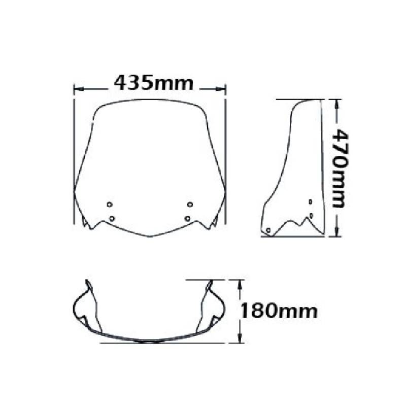 Parabrisas BMW f650gs 04-07